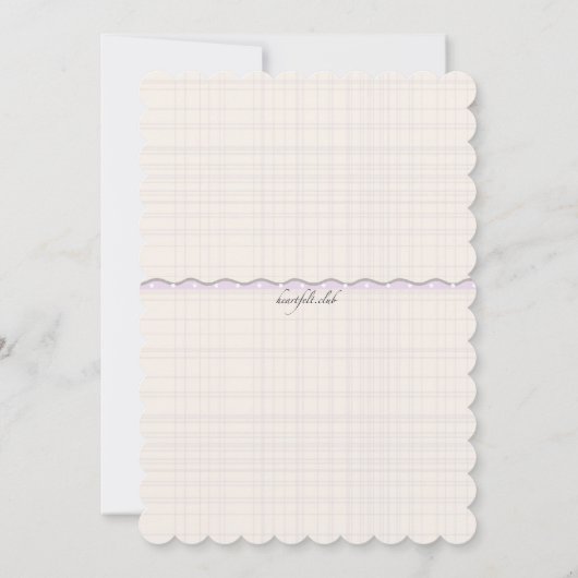 Maak kennis met de uitnodiging voor een groet kind (Achterkant)