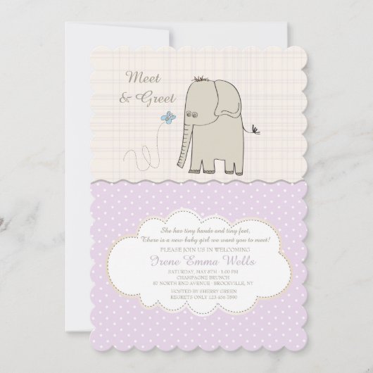 Maak kennis met de uitnodiging voor een groet kind (Voorkant)