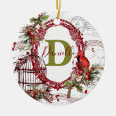 Maak kennis met de wereld gepersonaliseerd keramisch ornament (Voorkant)