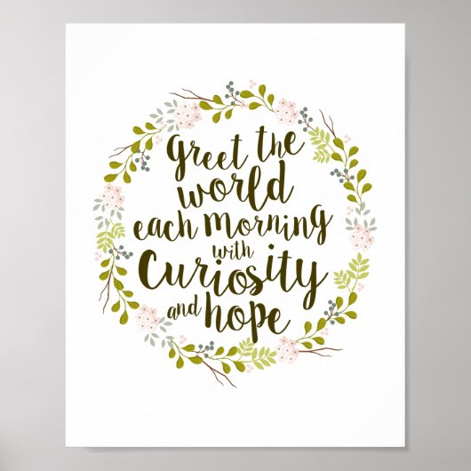 Maak kennis met de wereld met nieuwsgierigheid en poster (Voorkant)