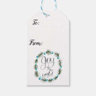 Maak kennis met de wereld van kerstcadeautags blau cadeaulabel