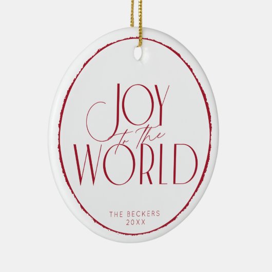 Maak kennis met de wereldfoto met Kerstmis/feestda Keramisch Ornament (Rechts)