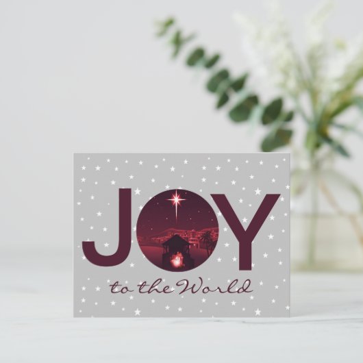 Maak kennis met de wereldnativiteit briefkaart (Staand voorkant)