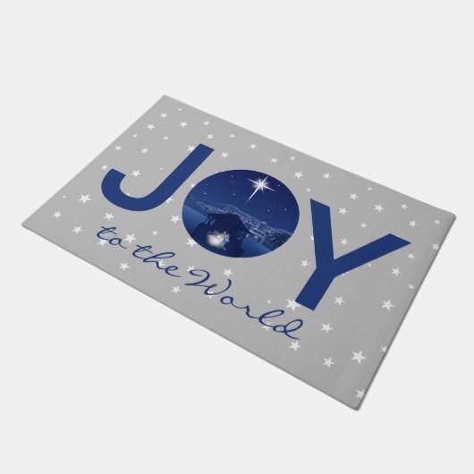 Maak kennis met de wereldnativiteit deurmat (Schuin)