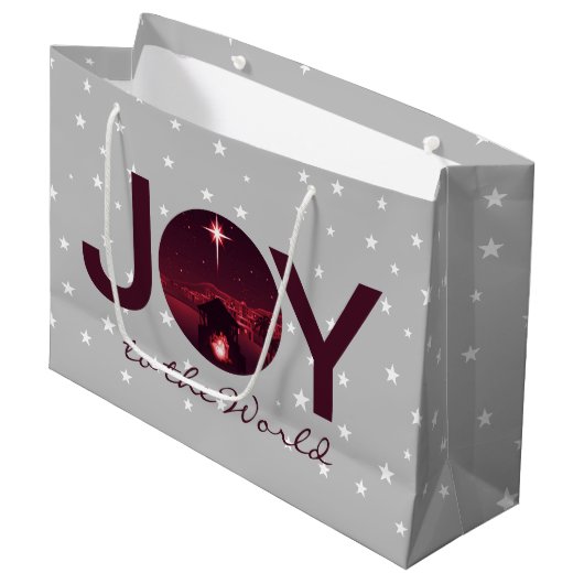 Maak kennis met de wereldnativiteit groot cadeauzakje (Voorkant Gekanteld)