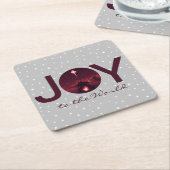 Maak kennis met de wereldnativiteit kartonnen onderzetters (Schuin)