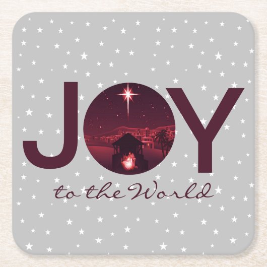 Maak kennis met de wereldnativiteit kartonnen onderzetters (Voorkant)