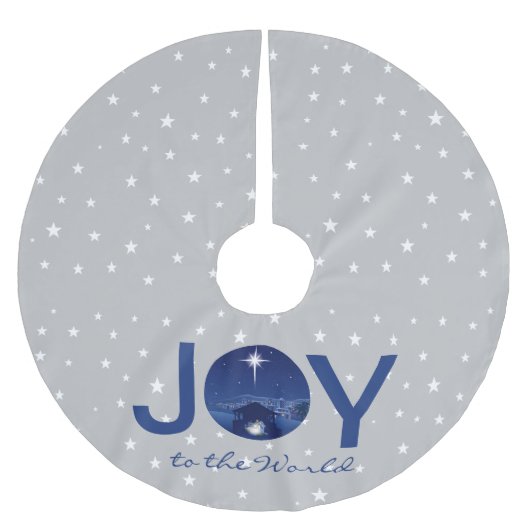 Maak kennis met de wereldnativiteit kerstboom rok (Voorkant)