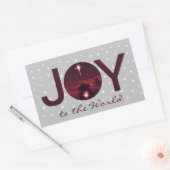 Maak kennis met de wereldnativiteit rechthoekige sticker (Envelop)