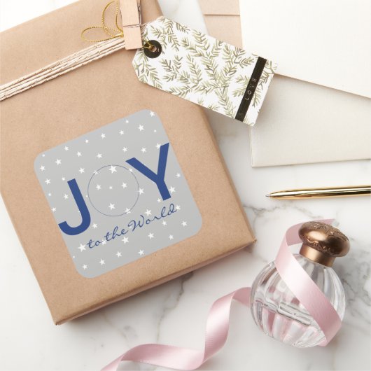 Maak kennis met de wereldnativiteit vierkante sticker (Geschenken)