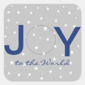 Maak kennis met de wereldnativiteit vierkante sticker (Voorkant)