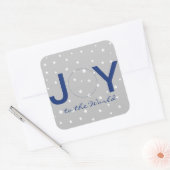 Maak kennis met de wereldnativiteit vierkante sticker (Envelop)