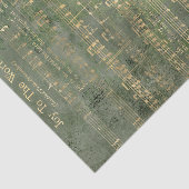 Maak kennis met de WK Gold Kerstmuziek-deportpagin Tissuepapier (Detail)