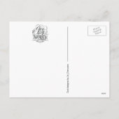 Maak kennis met de World Elegant Kerstkalligraphy Feestdagenkaart (Achterkant)