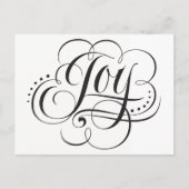 Maak kennis met de World Elegant Kerstkalligraphy Feestdagenkaart (Voorkant)