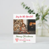 Maak kennis met de World KerstTree-fotokaart Feestdagenkaart (Staand voorkant)