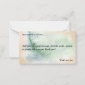 Maak kennis met de World Natitivity Note Card Notitiekaartje (Achterkant)