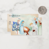 Maak kennis met de World Natitivity Note Card Notitiekaartje (Voorkant / Achterkant in situ)