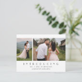 Maak kennis met Elopement Photo Briefkaart (Staand voorkant)