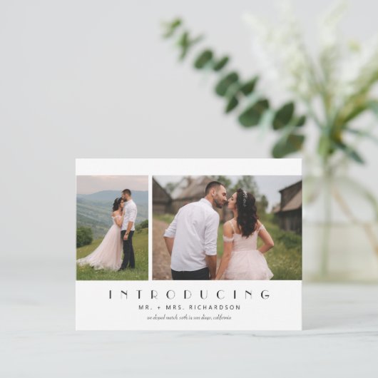 Maak kennis met Elopement Photo Briefkaart (Staand voorkant)