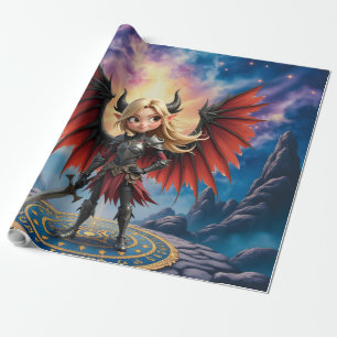 Maak kennis met Emberlyn — de glimlachende Chaosbe Cadeaupapier