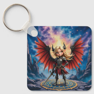 Maak kennis met Emberlyn — de glimlachende chaosbe Sleutelhanger