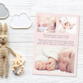 Maak kennis met Foto's roze babymeisje Aankondiging