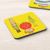 Maak kennis met groenten bier onderzetter (Linkerzijde)