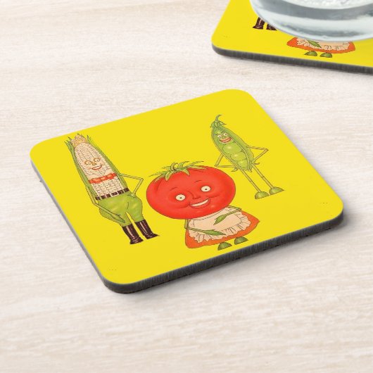 Maak kennis met groenten bier onderzetter (Linkerzijde)