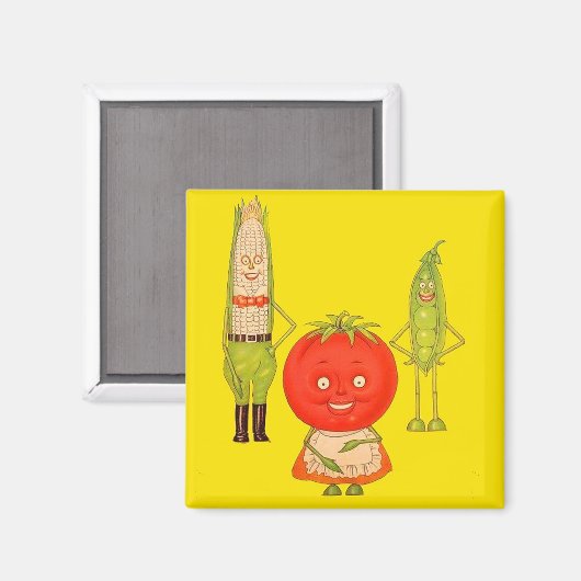 Maak kennis met groenten magneet (Voorkant / Achterkant)