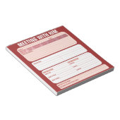 Maak kennis met hem notitieblok (Schuin)