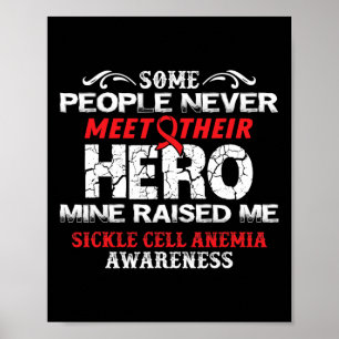 Maak kennis met Hero- Sikkelcelanemie Bewustzijnss Poster