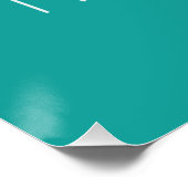 Maak kennis met het Beach Poster Aqua en White (Hoek)