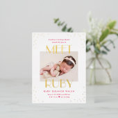 Maak kennis met het Briefkaart van de Folie van ge (Staand Voorkant)