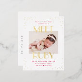 Maak kennis met het Briefkaart van de Folie van ge (Voorkant / Achterkant)