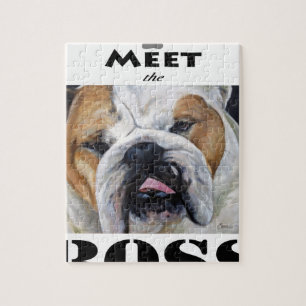 Maak kennis met het Engelse Bulldog kunstgeschenk  Legpuzzel