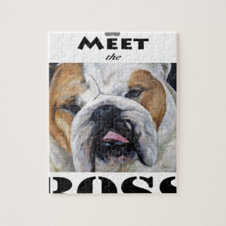 Maak kennis met het Engelse Bulldog kunstgeschenk Legpuzzel