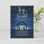 Maak kennis met het kerstdiner van de World Starry Kaart (Staand voorkant)