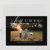 Maak kennis met het kerstontwerp van de wereld feestdagenkaart (Voorkant / Achterkant)