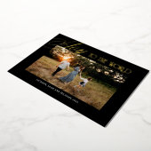 Maak kennis met het kerstontwerp van de wereld folie feestdagenkaart (Gedraaid)