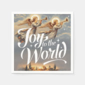 Maak kennis met het kerstontwerp van de wereld servet (Voorkant)