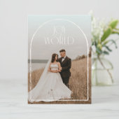 Maak kennis met het lijst van World Ivory Arch met Feestdagenkaart (Staand voorkant)