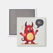 Maak kennis met het vriendelijke monster magneet (Voorkant / Achterkant)