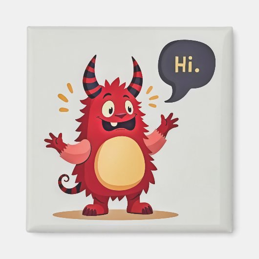 Maak kennis met het vriendelijke monster magneet (Voorkant)