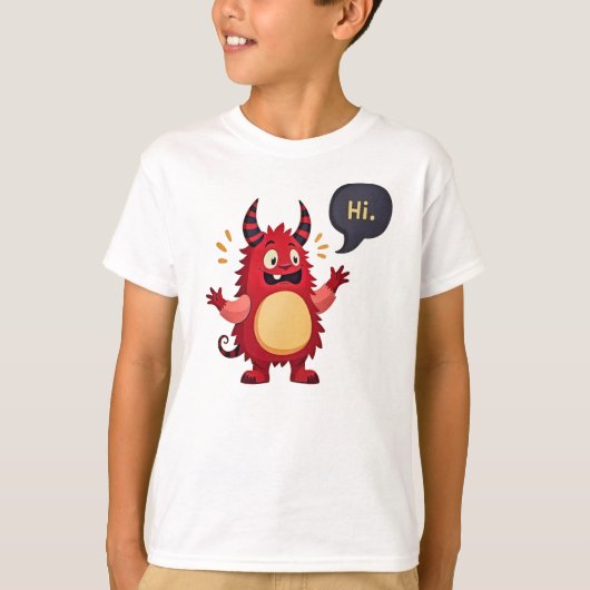 Maak kennis met het vriendelijke monster t-shirt (Voorkant)