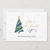 Maak kennis met het wereldbedrijf dat we in 2021 h feestdagenkaart (Voorkant)