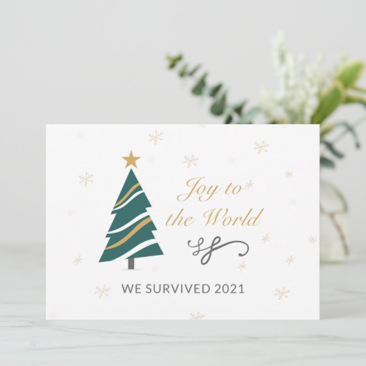 Maak kennis met het wereldbedrijf dat we in 2021 h feestdagenkaart (Staand voorkant)