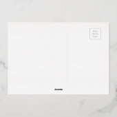 Maak kennis met het wereldkerstfeest folie feestdagenkaart (Achterkant)