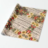 Maak kennis met het Wrapping-papier voor muziek op Cadeaupapier (Uitgerold)