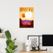 Maak kennis met KEPLER-16b Two Suns NASA JPL Space Poster (Thuiskantoor)